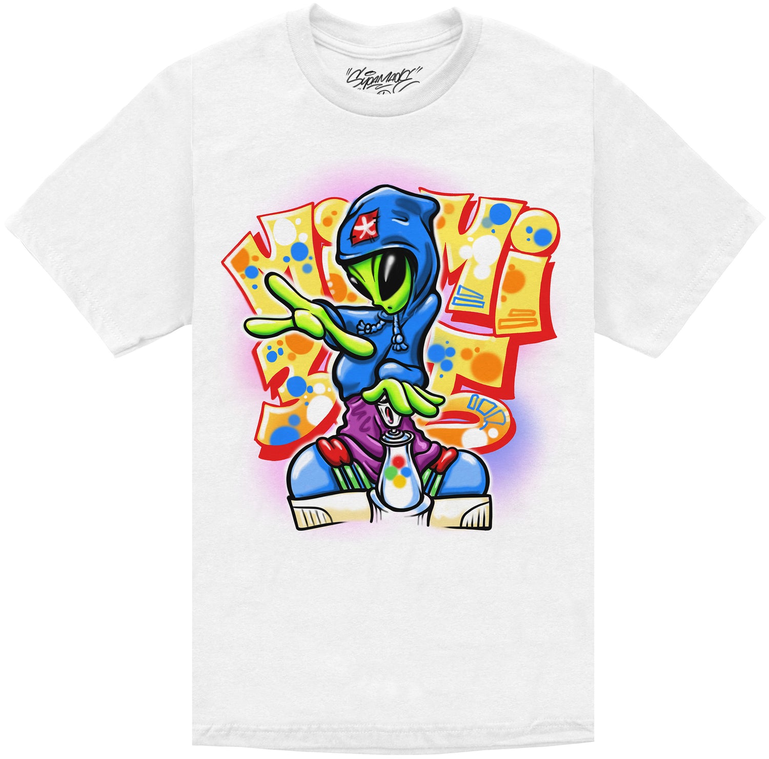 MIAMI ALIEN AIRBRUSH T-SHIRT