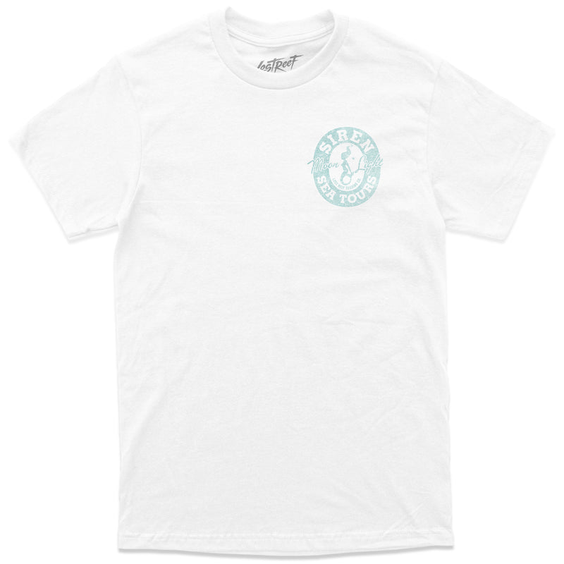 SIREN MOONLIGHT SEA TOURS DISTRESSED T-SHIRT