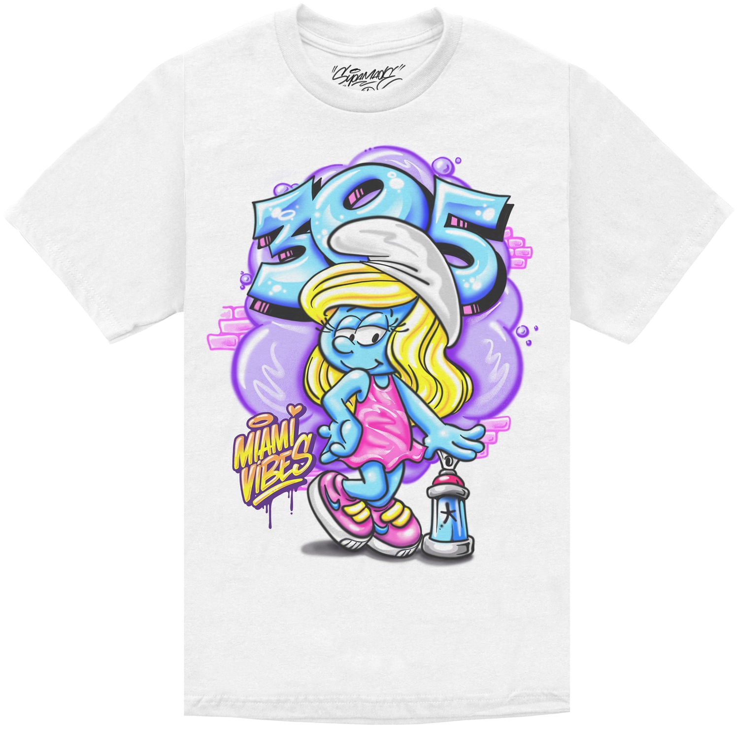 B-GIRL SMURFETTE AIRBRUSH T-SHIRT