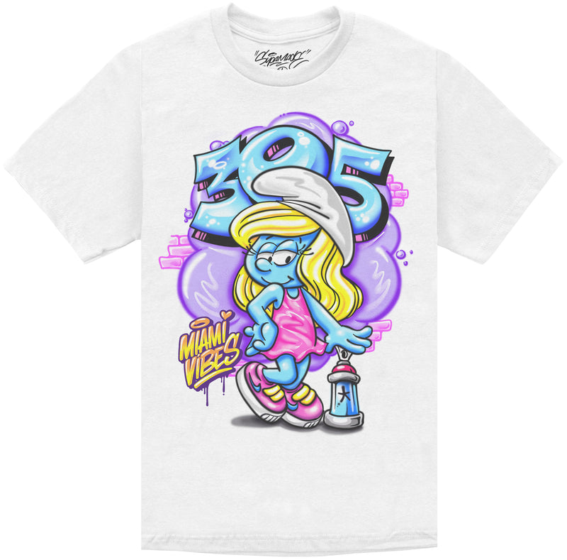 B-GIRL SMURFETTE AIRBRUSH T-SHIRT